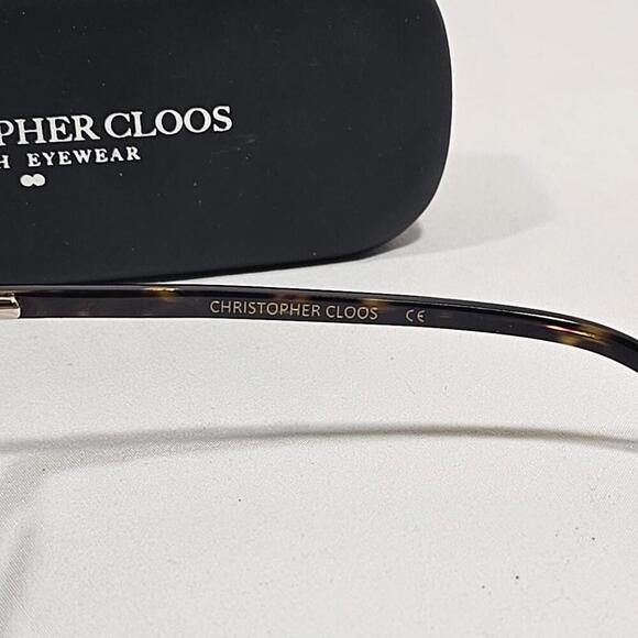 Christopher Cloos Pampelonne Brown Tourtise Shell Round Unisex Sunglasses 48-21 main image 10